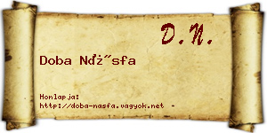 Doba Násfa névjegykártya
